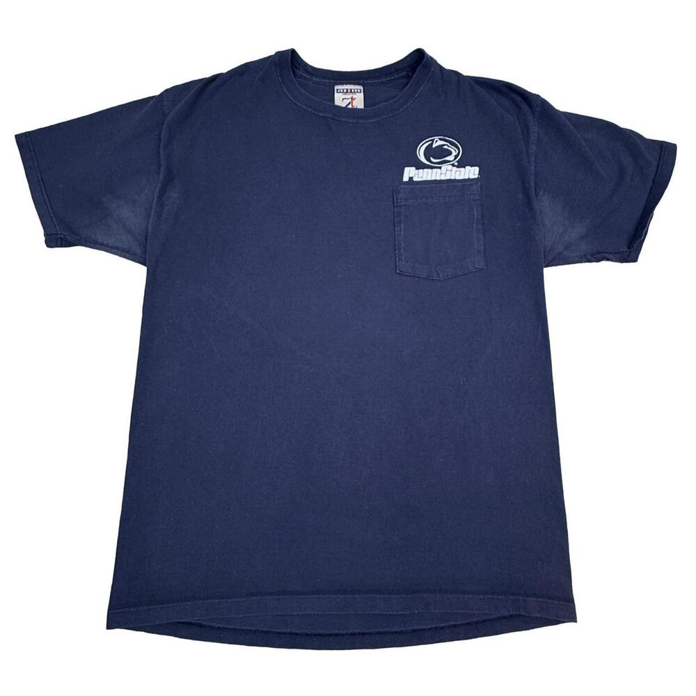 Vintage Penn State pocket t shirt Y2K Size L Navy